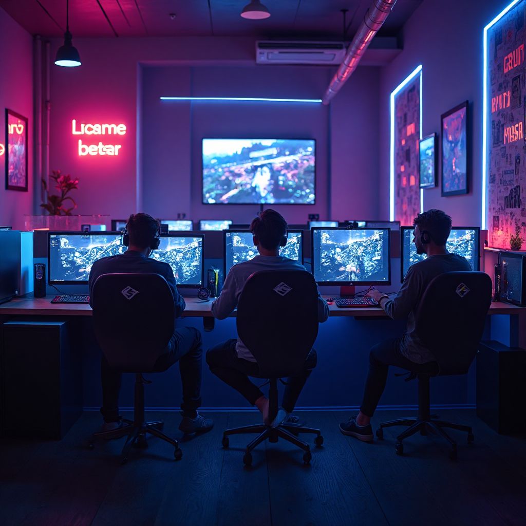 Inside view of Digital Arena NYC gaming club