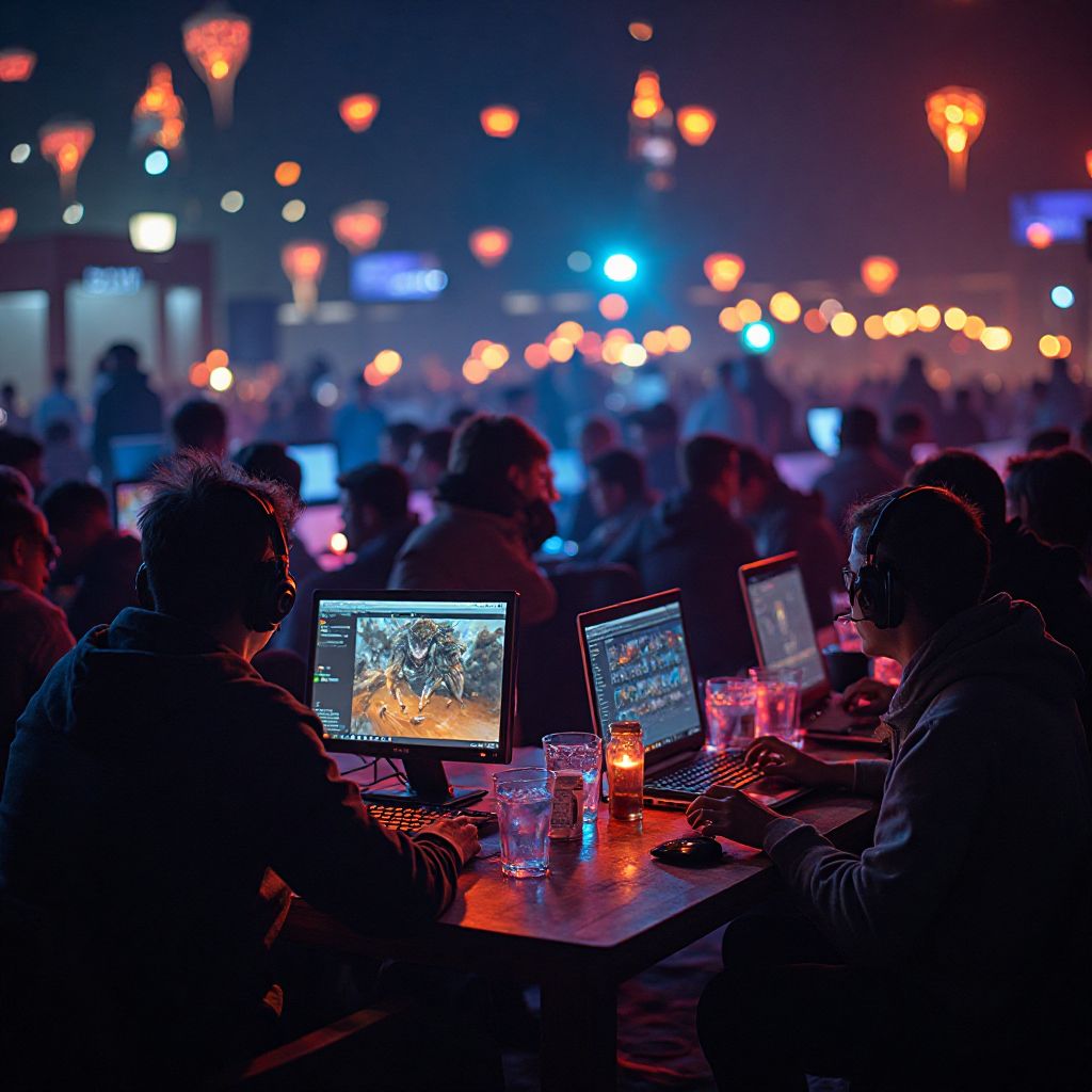 Overnight LAN party event