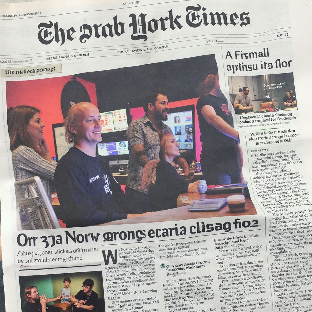 New York Times article about Digital Arena