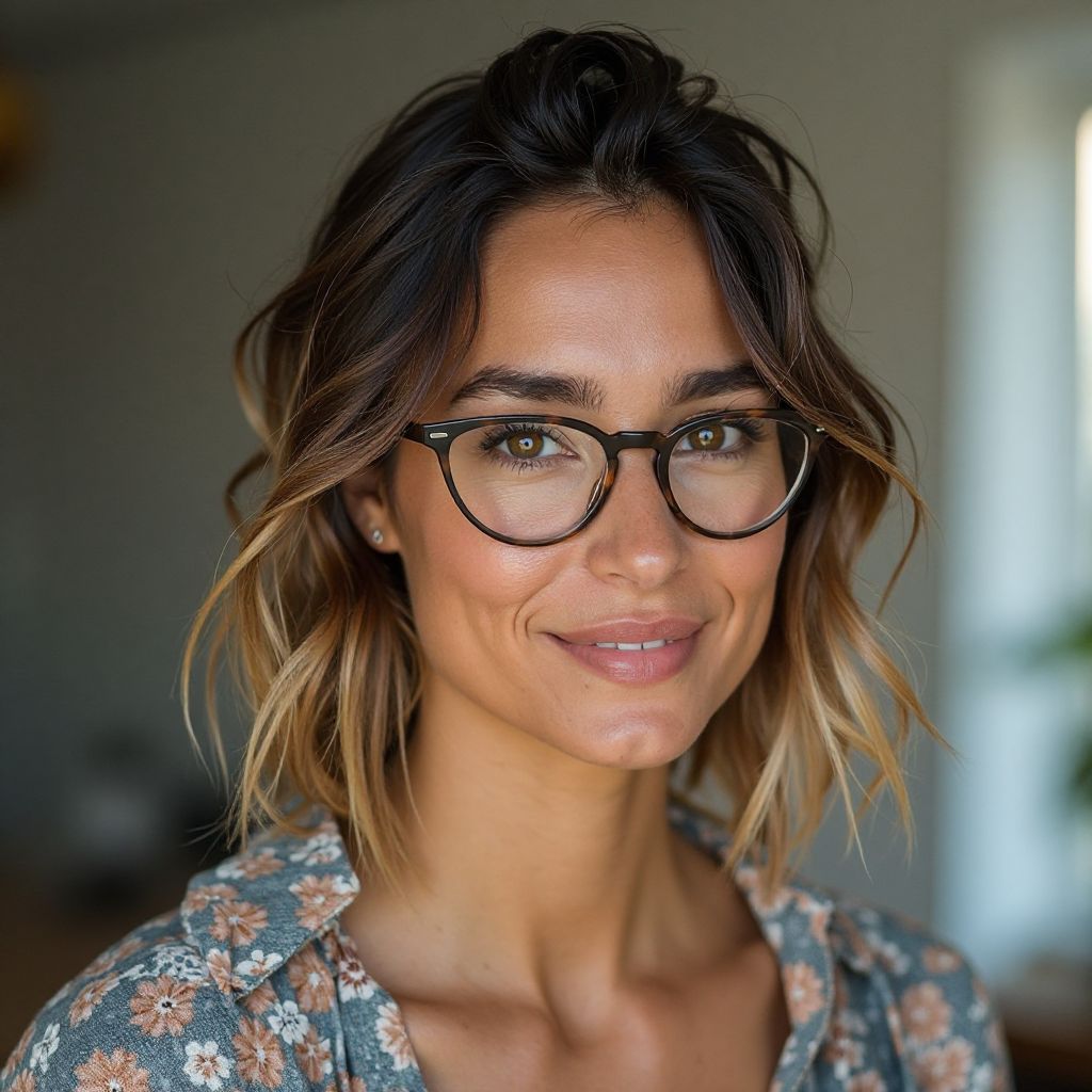 Portrait of Emma Rodriguez, graphic designer and remote worker